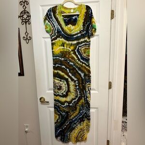 Incredible one of a kind tie dyed dress - with pockets!